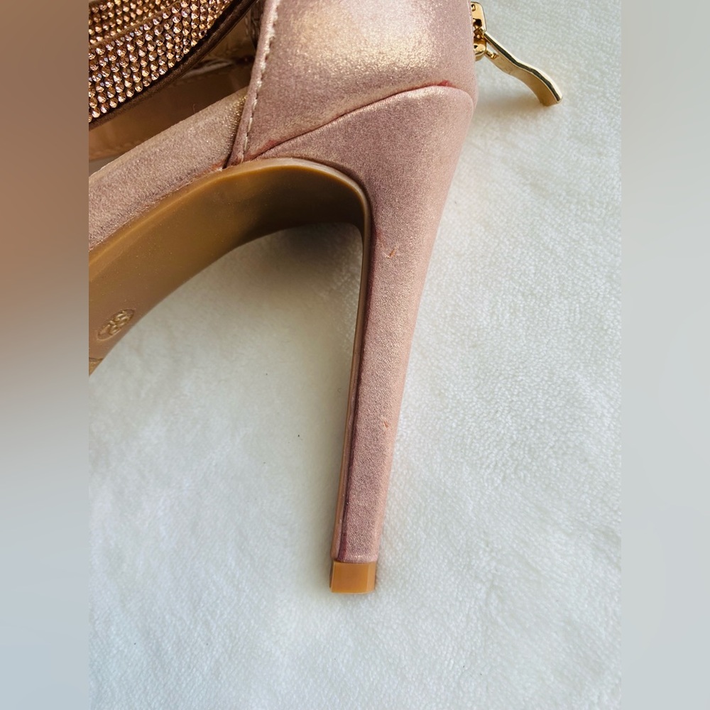 Champagne Rhinestone Heels - Picture 9 of 16